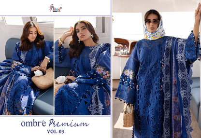 Ombre Premium Vol 3 Shree Fabs Cotton Pakistani Salwar Suits Wholesale