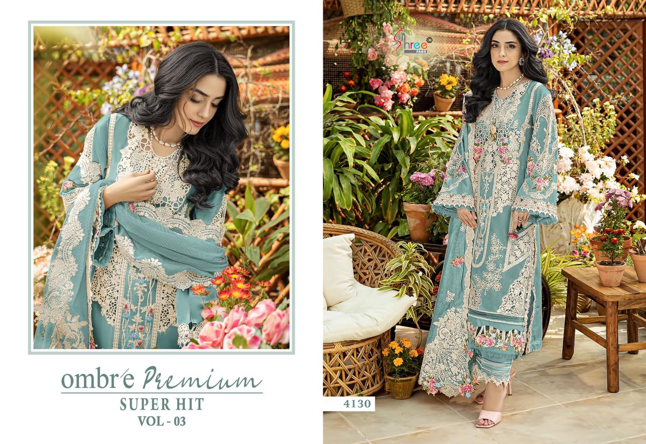 Ombre Premium Vol 3 Super Hit Shree Fabs Cotton Pakistani Salwar Suits Supplier Ahmedabad