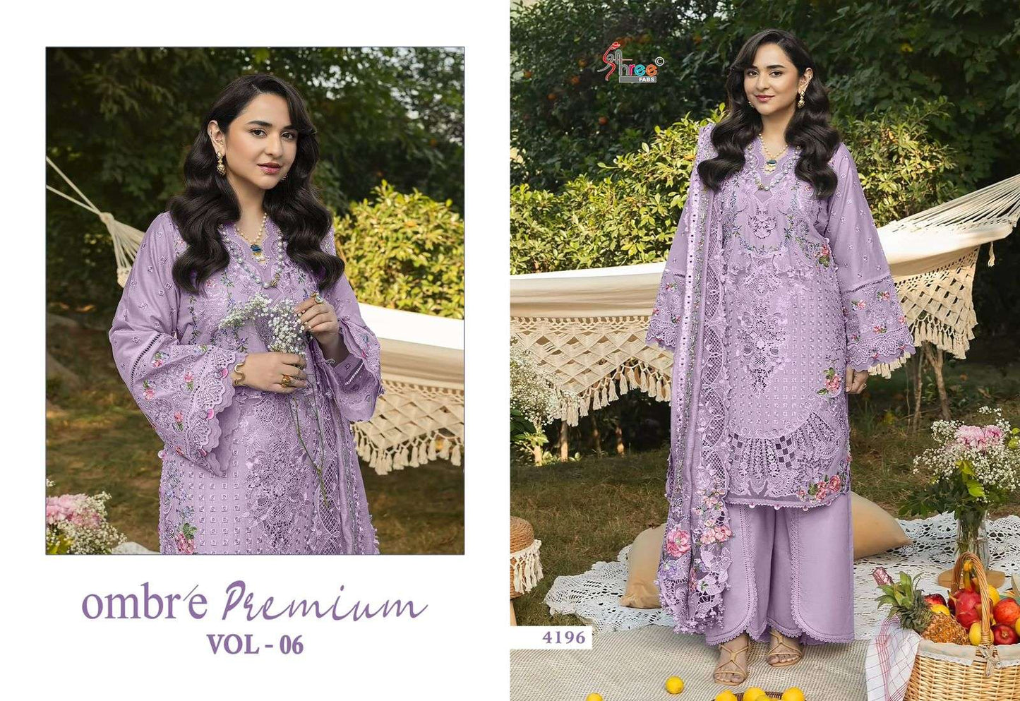 Ombre Premium Vol 6 Shree Fabs Cotton Pakistani Salwar Suits Supplier Gujarat