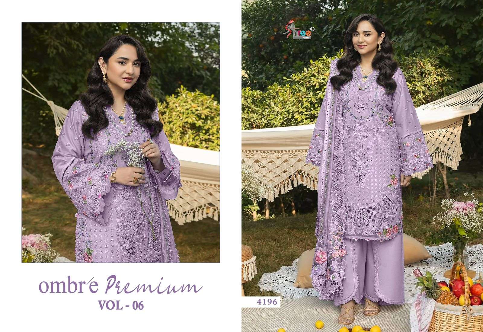 Ombre Premium Vol 6 Shree Fabs Cotton Pakistani Salwar Suits Supplier Gujarat