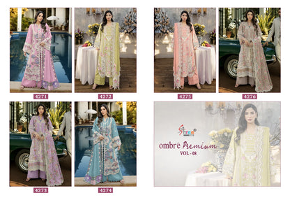 Ombre Premium Vol 8 Shree Fabs Cotton Pakistani Salwar Suits Manufacturer Gujarat