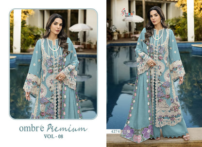 Ombre Premium Vol 8 Shree Fabs Cotton Pakistani Salwar Suits Manufacturer Gujarat