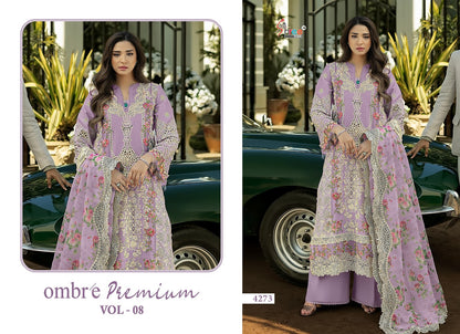 Ombre Premium Vol 8 Shree Fabs Cotton Pakistani Salwar Suits Manufacturer Gujarat