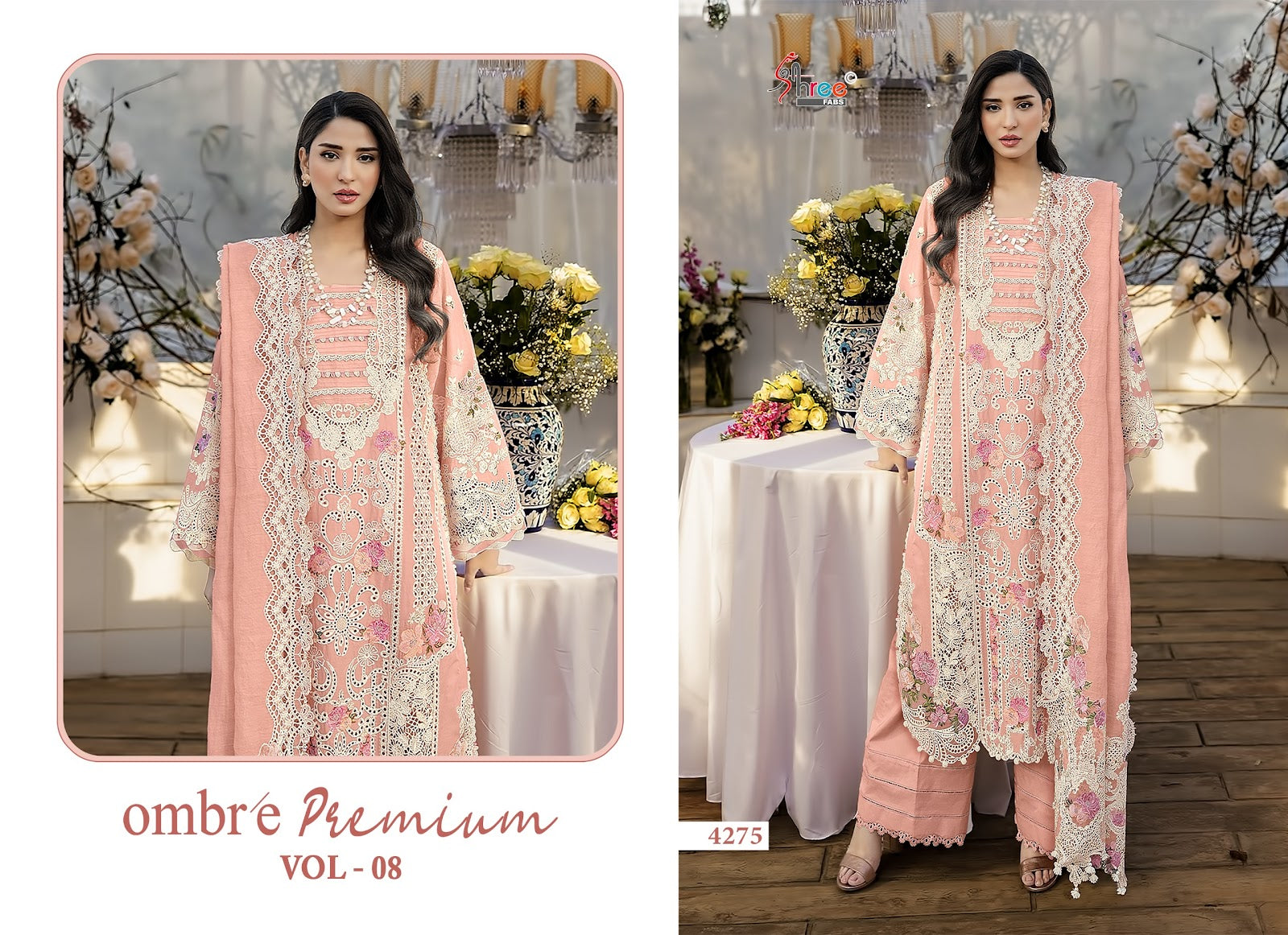 Ombre Premium Vol 8 Shree Fabs Cotton Pakistani Salwar Suits Manufacturer Gujarat