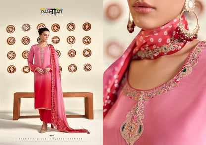 Ombre Shadow Rangati Prints Bemberg Pant Style Suits Exporter Gujarat