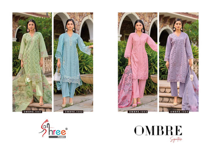 Ombre Signature Shree Fabs Pure Cotton Pakistani Salwar Suits Manufacturer India