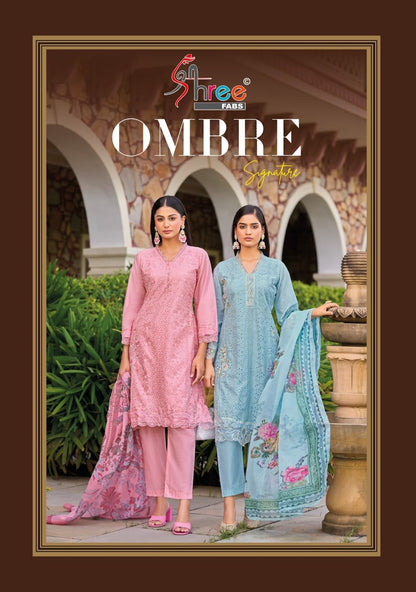 Ombre Signature Shree Fabs Pure Cotton Pakistani Salwar Suits Manufacturer India
