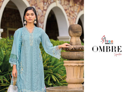 Ombre Signature Shree Fabs Pure Cotton Pakistani Salwar Suits Manufacturer India