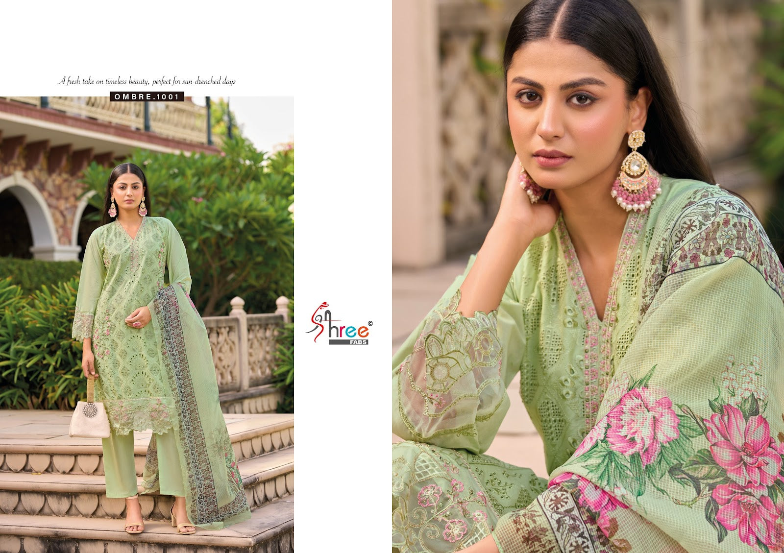 Ombre Signature Shree Fabs Pure Cotton Pakistani Salwar Suits Manufacturer India