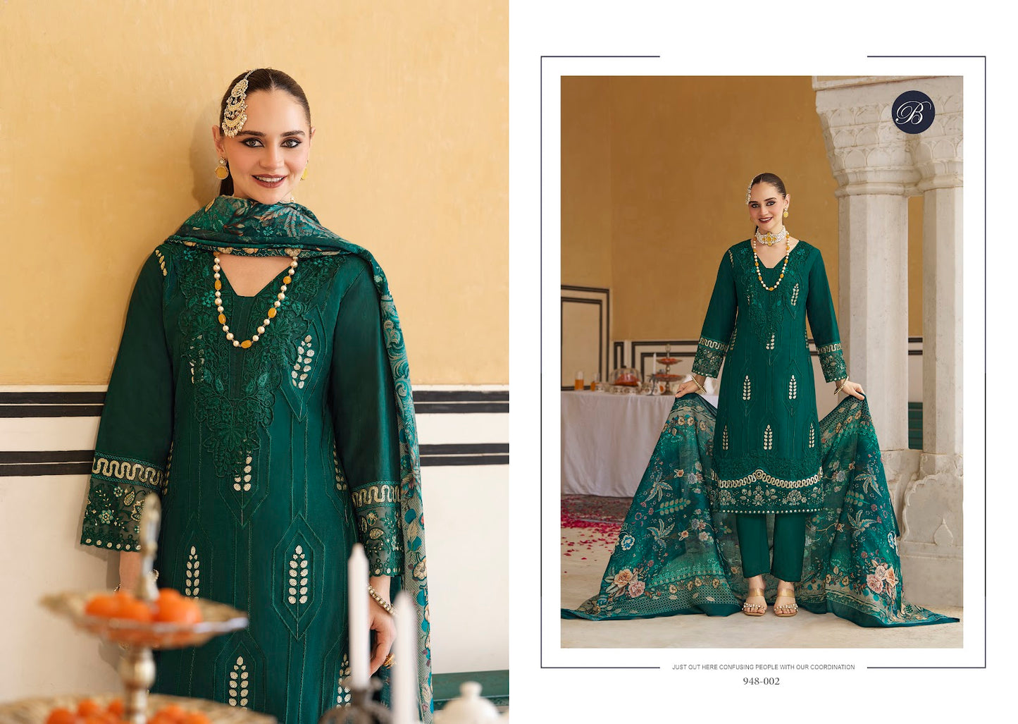 Ombre Starlet 2 Belliza Designer Studio Cotton Lawn Karachi Salwar Suits Wholesale Rate