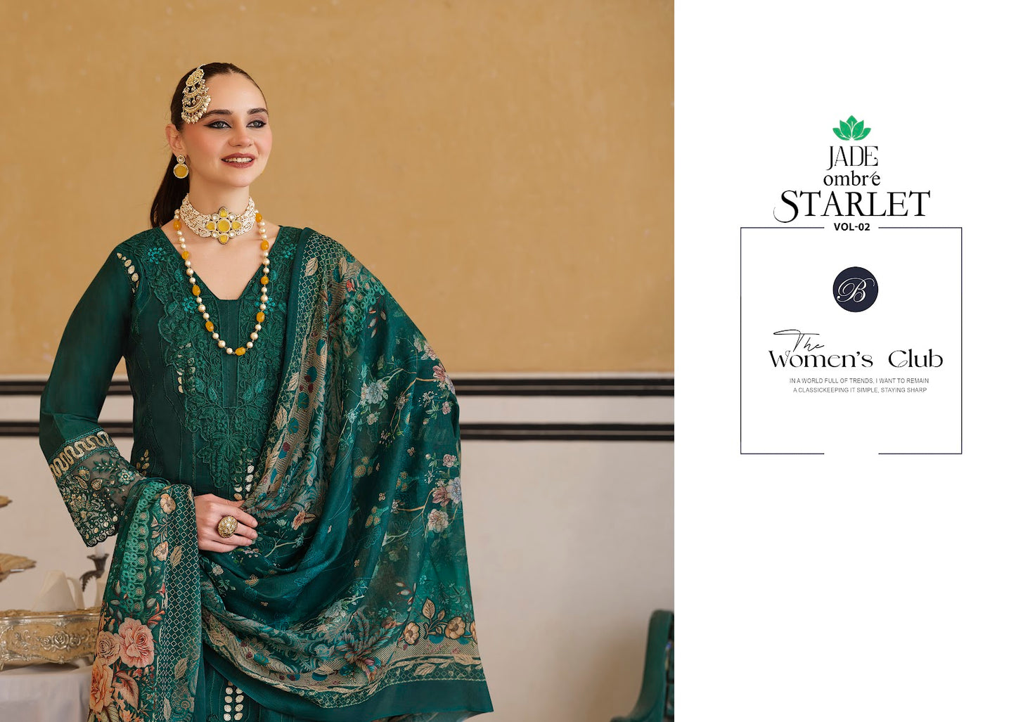 Ombre Starlet 2 Belliza Designer Studio Cotton Lawn Karachi Salwar Suits Wholesale Rate