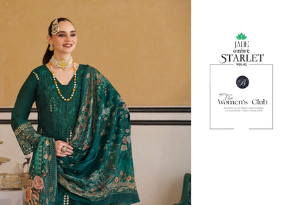 Ombre Starlet 2 Belliza Designer Studio Cotton Lawn Karachi Salwar Suits Wholesale Rate