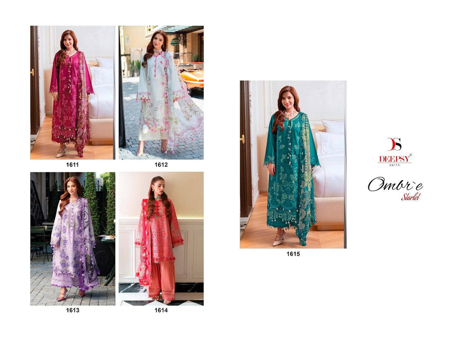 Ombre Starlet Deepsy Cotton Pakistani Salwar Suits Exporter India