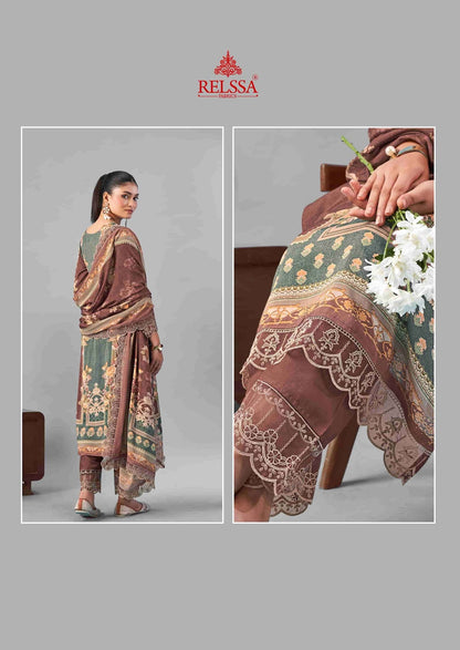Ombre Vol 1 Relssa Fabrics Cotton Pant Style Suits Wholesaler Gujarat