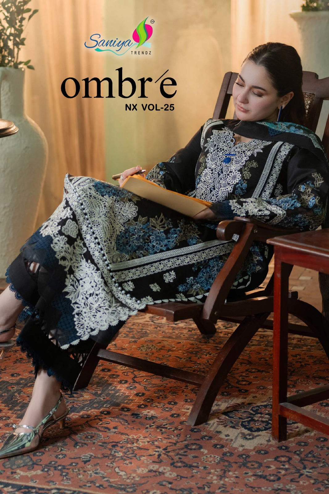 Ombre Vol 25 Nx Saniya Trendz Cotton Pakistani Salwar Suits Wholesaler Gujarat