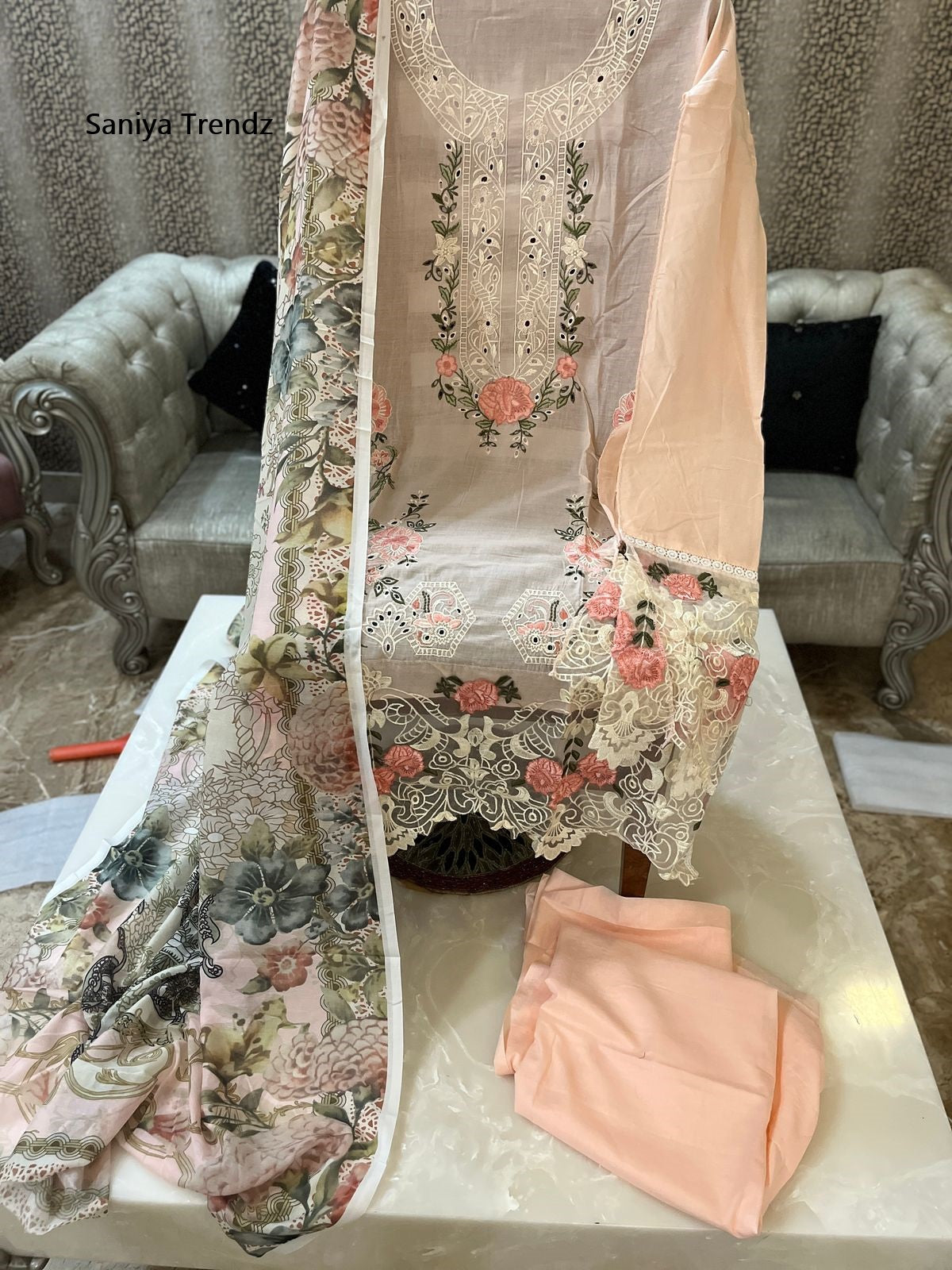 Ombre Vol 25 Nx Saniya Trendz Cotton Pakistani Salwar Suits Wholesaler Gujarat
