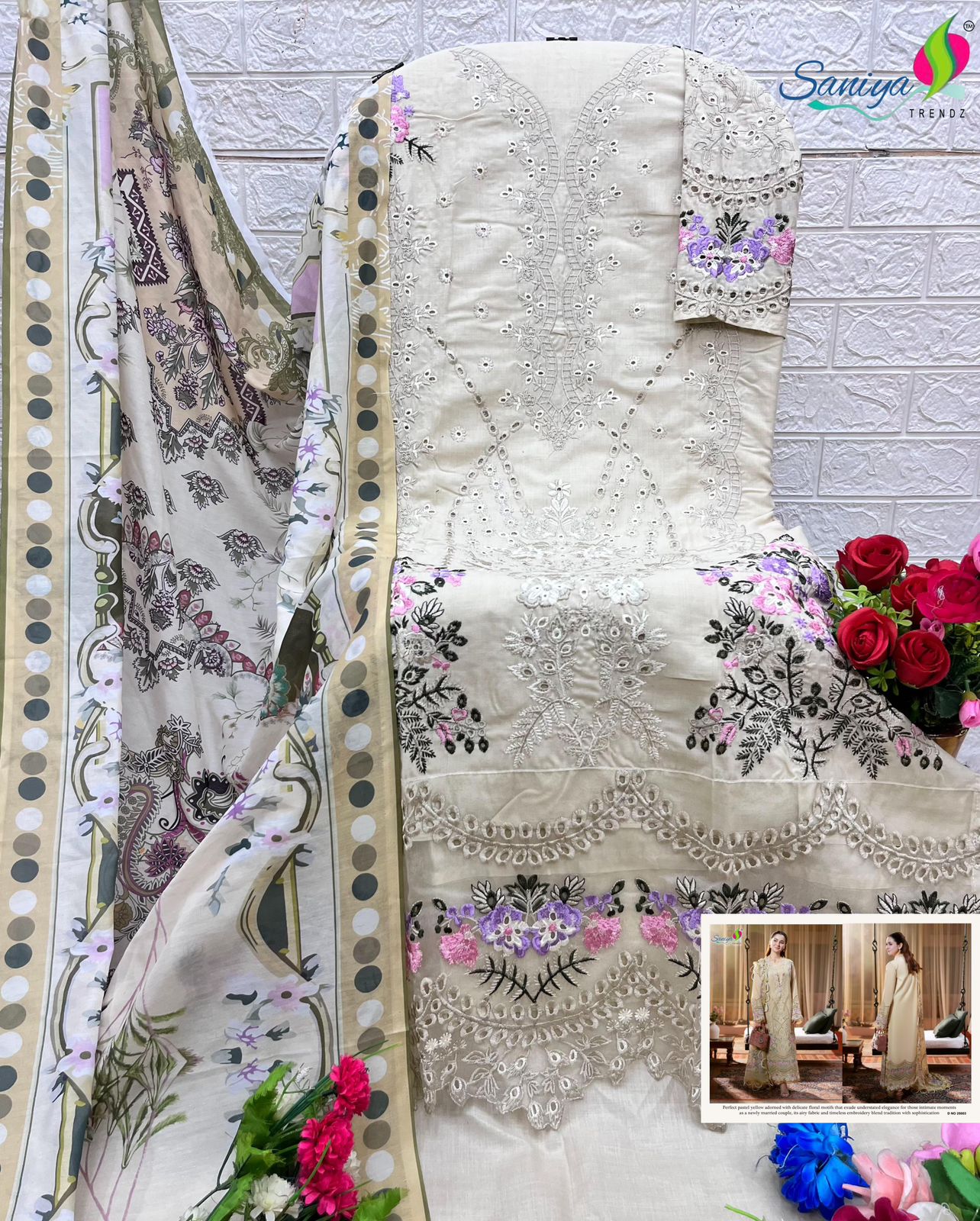 Ombre Vol 25 Saniya Trendz Cotton Pakistani Salwar Suits Wholesale Rate
