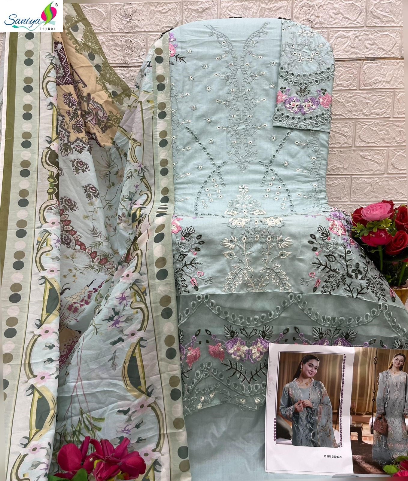 Ombre Vol 25 Saniya Trendz Cotton Pakistani Salwar Suits Wholesale Rate