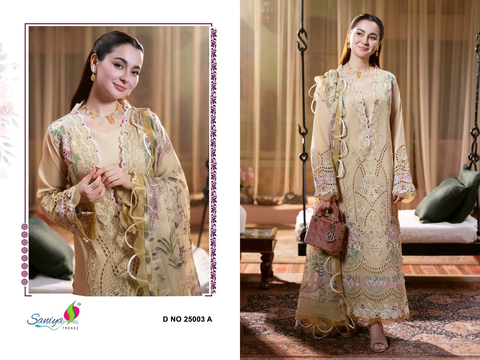 Ombre Vol 25 Saniya Trendz Cotton Pakistani Salwar Suits Wholesale Rate