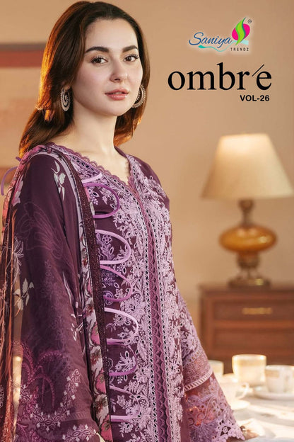 Ombre Vol 26 Saniya Trendz Cotton Pakistani Salwar Suits Manufacturer