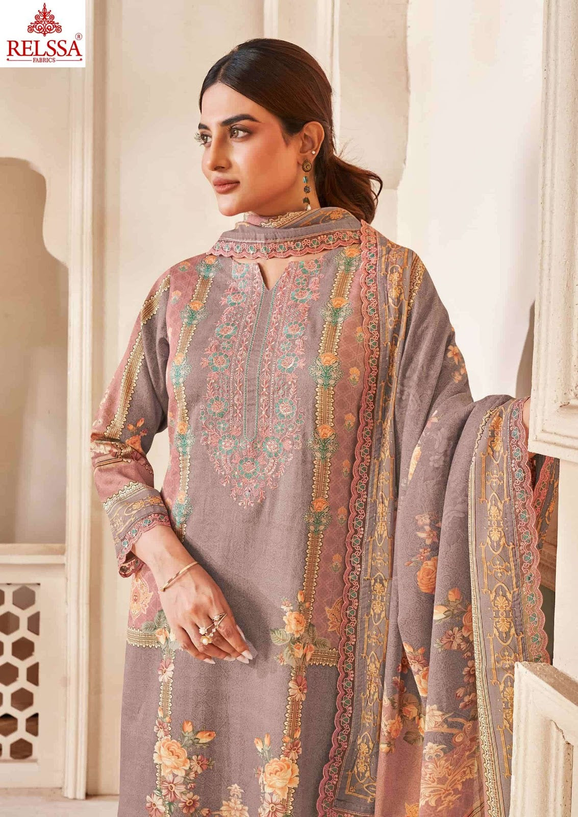 Ombre Vol 2 Relssa Fabrics Giza Satin Karachi Salwar Suits Exporter Gujarat