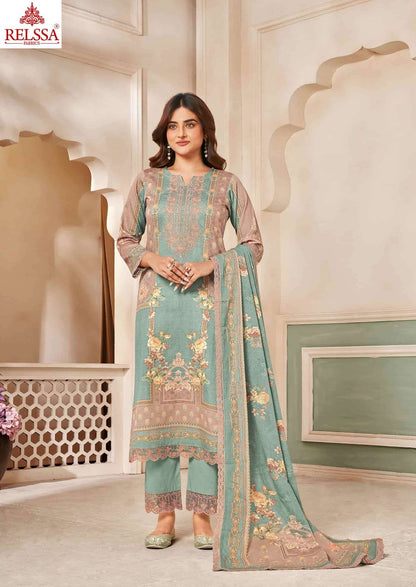 Ombre Vol 2 Relssa Fabrics Giza Satin Karachi Salwar Suits Exporter Gujarat