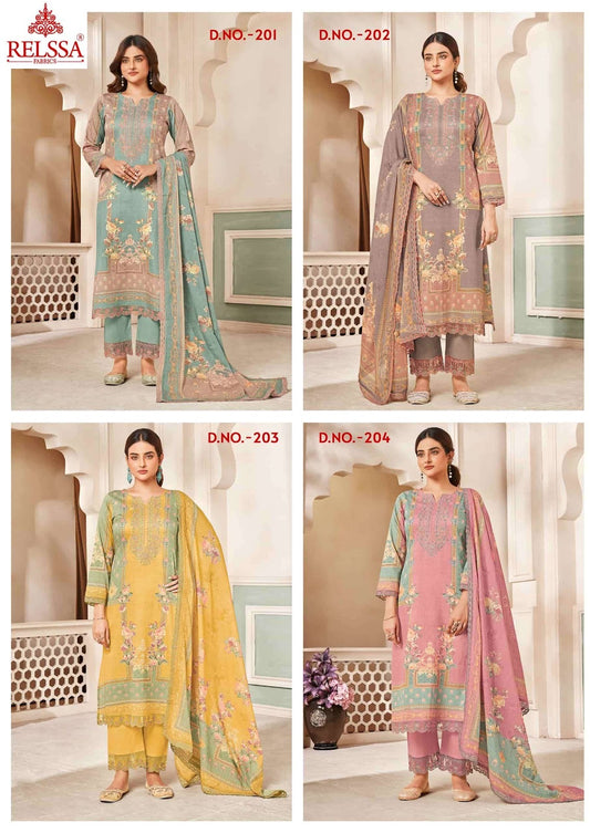 Ombre Vol 2 Relssa Fabrics Giza Satin Karachi Salwar Suits Exporter Gujarat