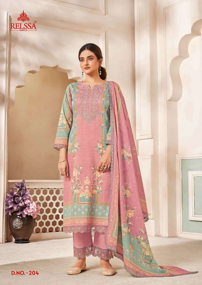 Ombre Vol 2 Relssa Fabrics Giza Satin Karachi Salwar Suits Exporter Gujarat