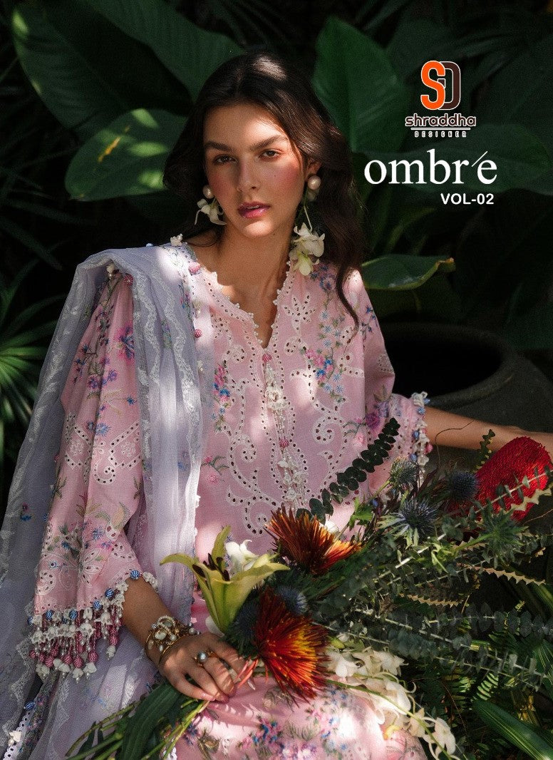 Ombre Vol 2 Shraddha Designer Pure Cotton Pakistani Salwar Suits Manufacturer