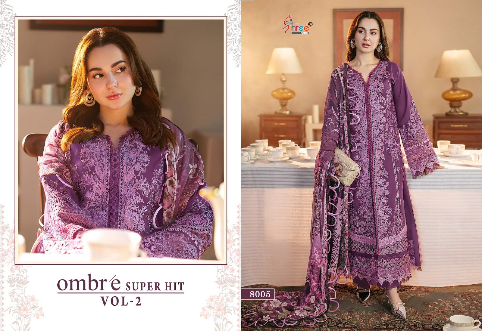 Ombre Vol 2 Super Hit Shree Fabs Cotton Pakistani Salwar Suits Manufacturer India