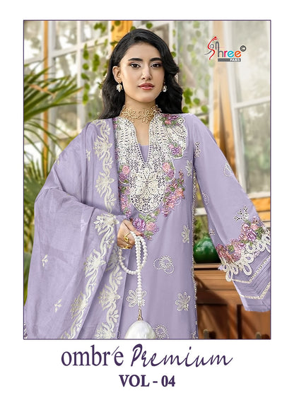 Ombre Vol 4 Premium Shree Fabs Cotton Pakistani Salwar Suits Supplier Gujarat