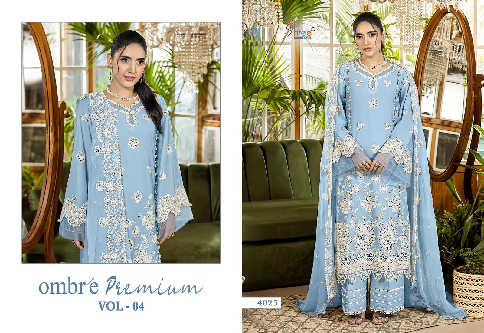 Ombre Vol 4 Premium Shree Fabs Cotton Pakistani Salwar Suits Supplier Gujarat