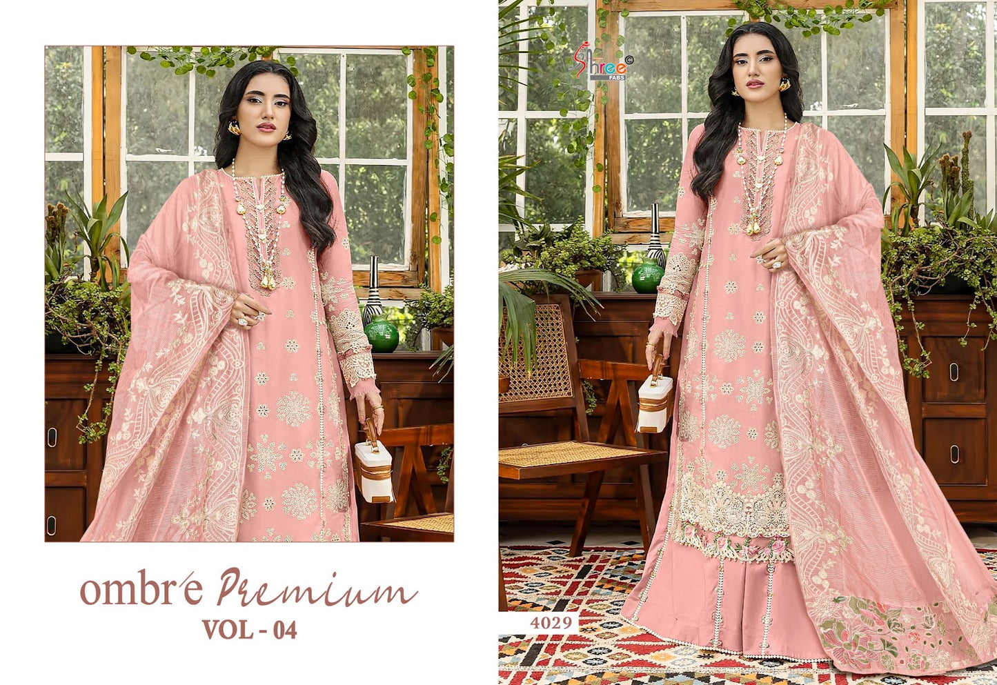 Ombre Vol 4 Premium Shree Fabs Cotton Pakistani Salwar Suits Supplier Gujarat
