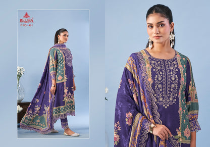 Ombre Vol 4 Relssa Fabrics Cotton Pant Style Suits Exporter Gujarat