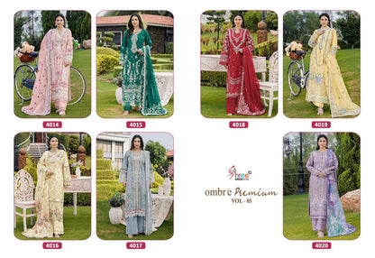 Ombre Vol 5 Premium Shree Fabs Cotton Pakistani Salwar Suits Wholesale Price