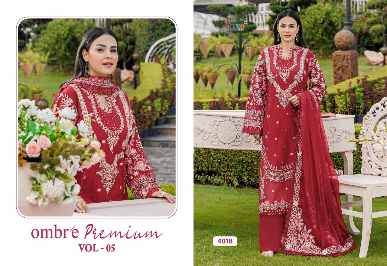 Ombre Vol 5 Premium Shree Fabs Cotton Pakistani Salwar Suits Wholesale Price