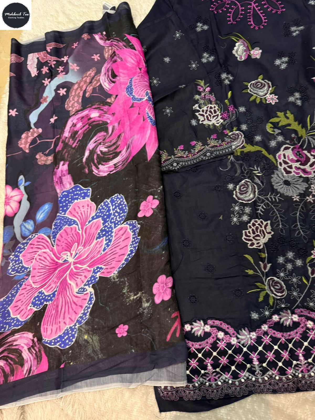 Ombre Vol 7 Mehboob Tex Lawn Cotton Karachi Salwar Suits Exporter Gujarat