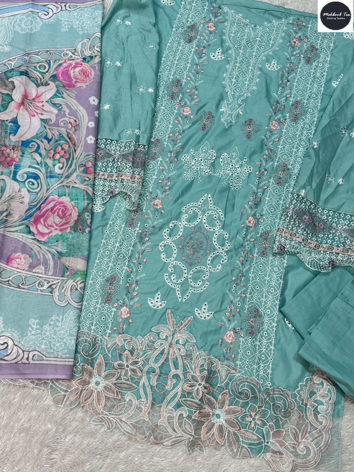 Ombre Vol 7 Mehboob Tex Lawn Cotton Karachi Salwar Suits Exporter Gujarat