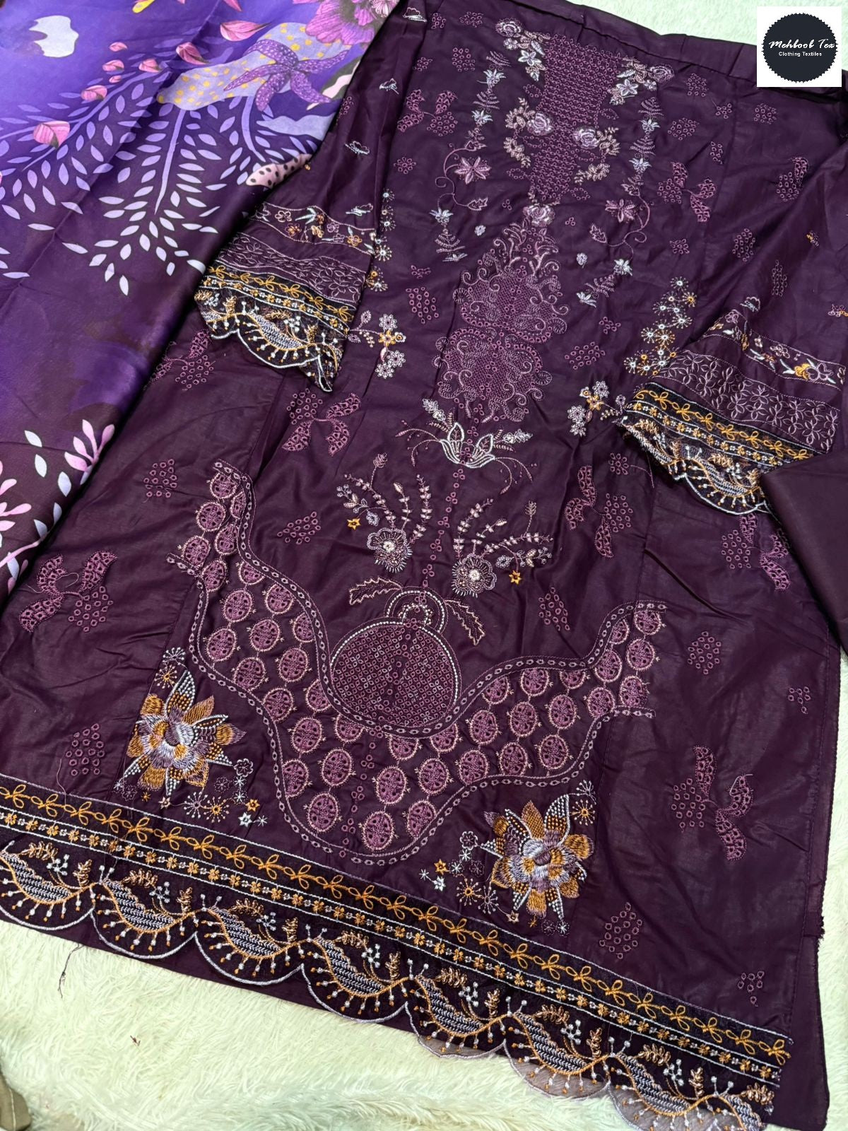 Ombre Vol 7 Mehboob Tex Lawn Cotton Karachi Salwar Suits Exporter Gujarat