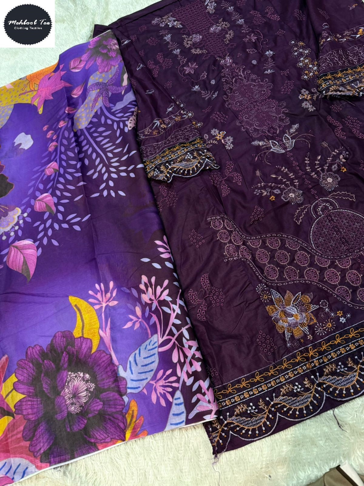Ombre Vol 7 Mehboob Tex Lawn Cotton Karachi Salwar Suits Exporter Gujarat