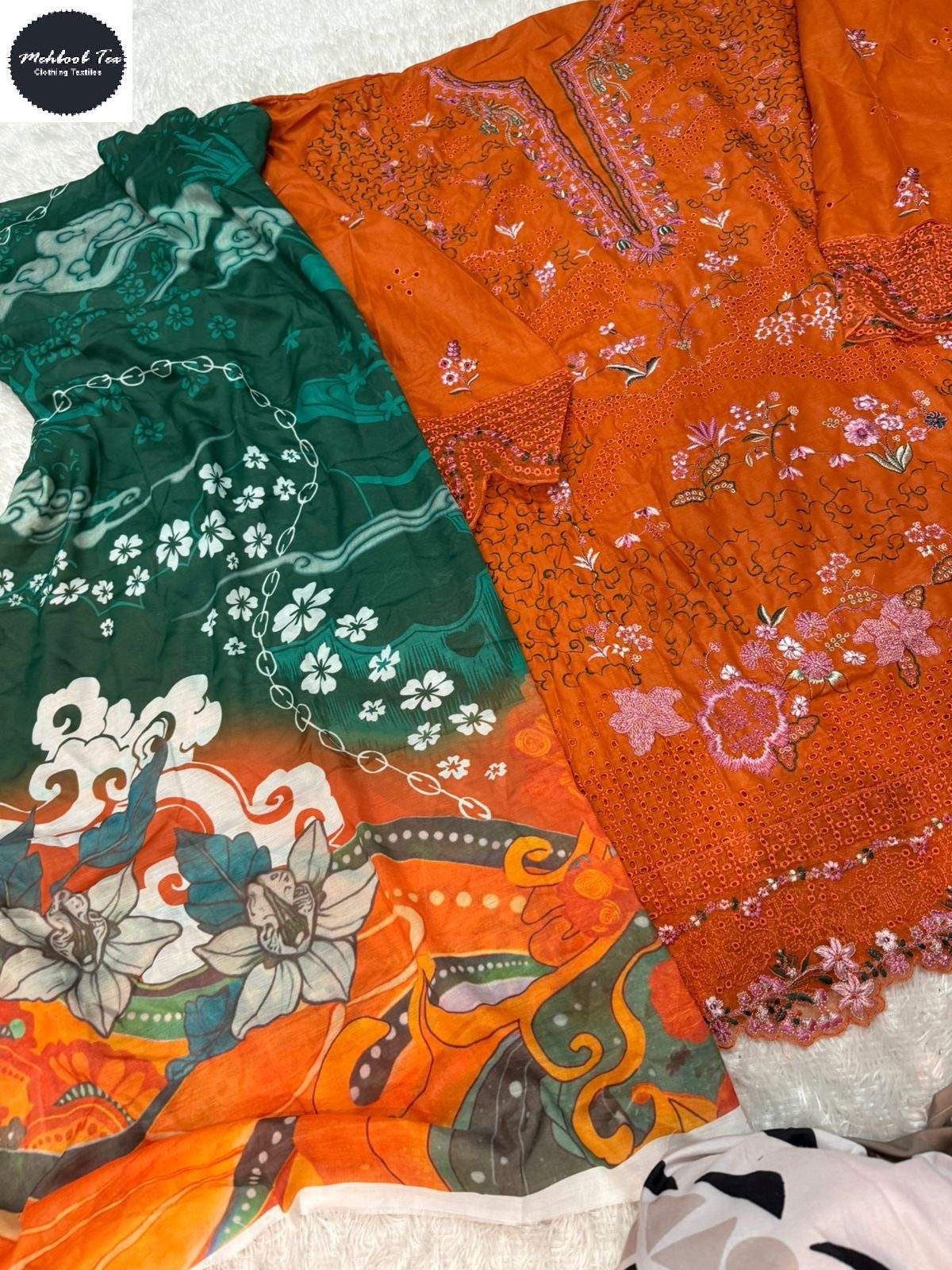 Ombre Vol 7 Mehboob Tex Lawn Cotton Karachi Salwar Suits Exporter Gujarat