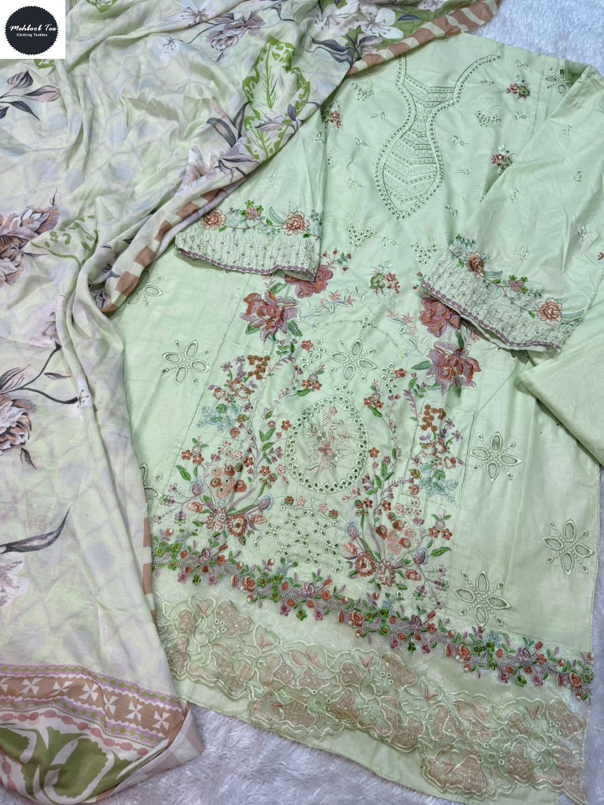 Ombre Vol 7 Mehboob Tex Lawn Cotton Karachi Salwar Suits Exporter Gujarat