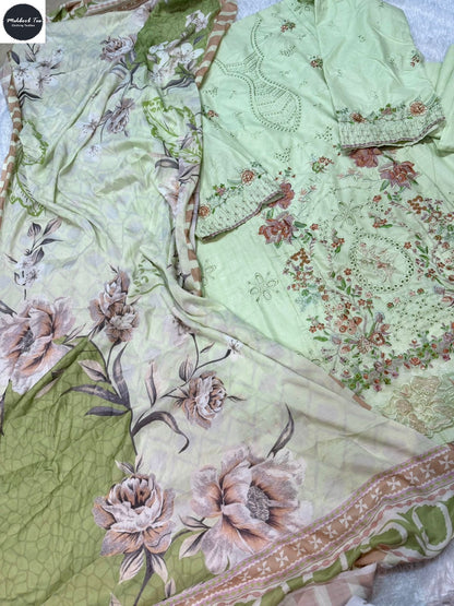 Ombre Vol 7 Mehboob Tex Lawn Cotton Karachi Salwar Suits Exporter Gujarat