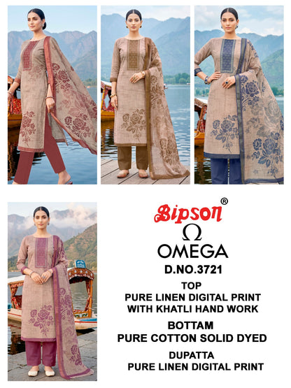 Omega 3721 Bipson Prints Lilen Pant Style Suits Wholesaler India