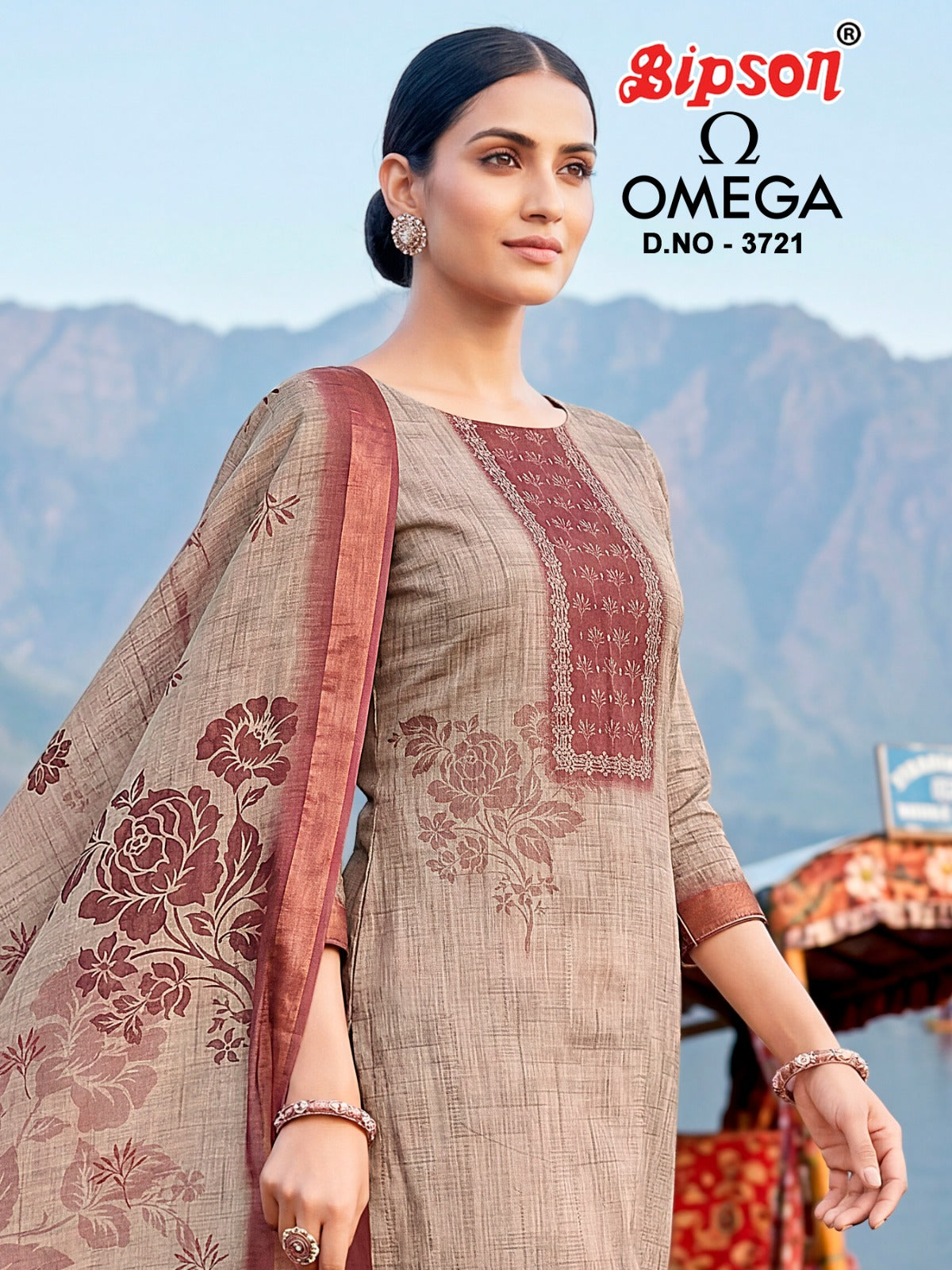 Omega 3721 Bipson Prints Lilen Pant Style Suits Wholesaler India