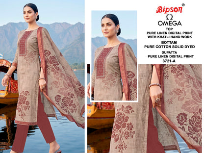 Omega 3721 Bipson Prints Lilen Pant Style Suits Wholesaler India