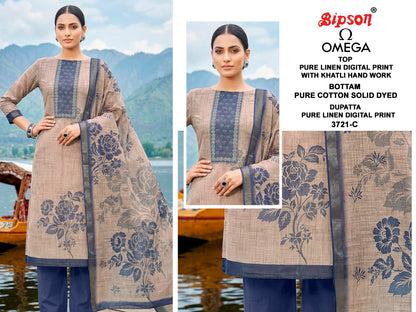 Omega 3721 Bipson Prints Lilen Pant Style Suits Wholesaler India