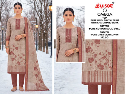 Omega 3722 Bipson Prints Lilen Pant Style Suits Exporter India