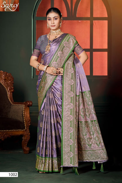 Omega Satin Saroski Vol 2 Saroj Sarees Supplier Ahmedabad