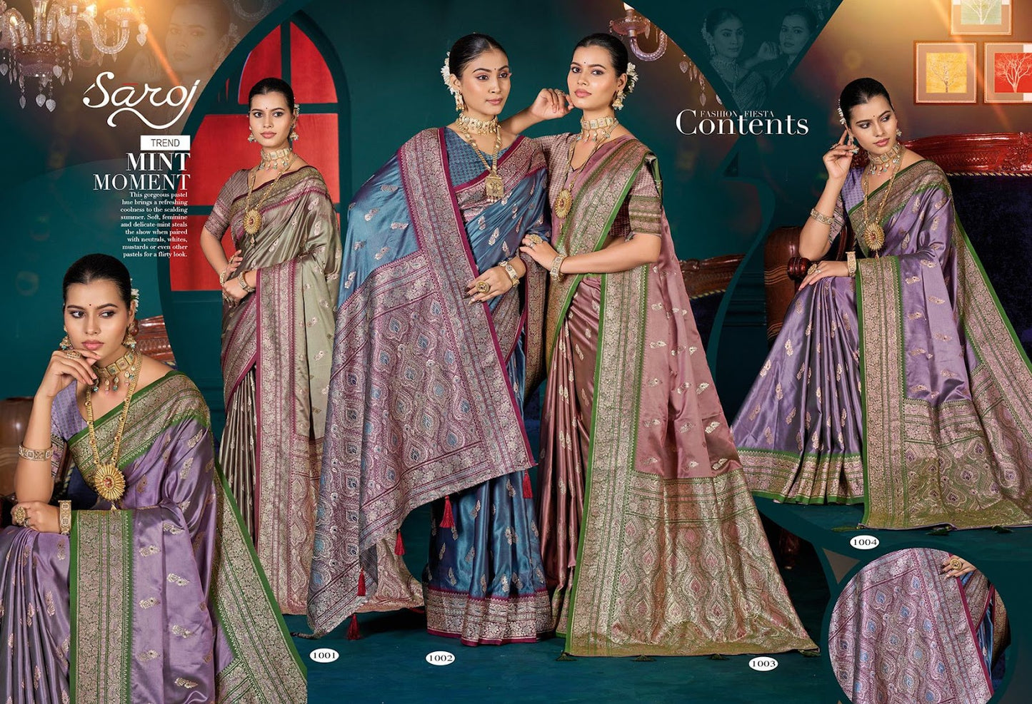 Omega Satin Saroski Vol 3 Saroj Sarees Exporter Ahmedabad